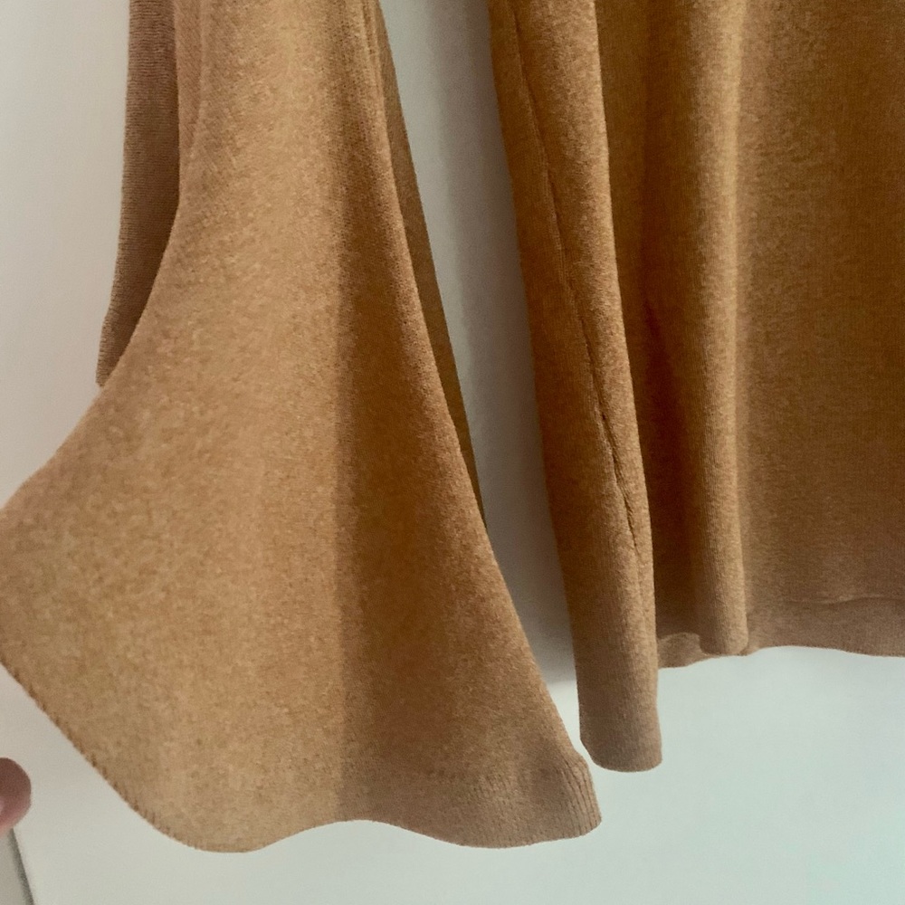 International Concepts (INC) sweater with Belle Sleeves. Beautiful Ginger Color
